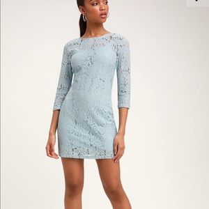 Bb Dakota blue lace dress